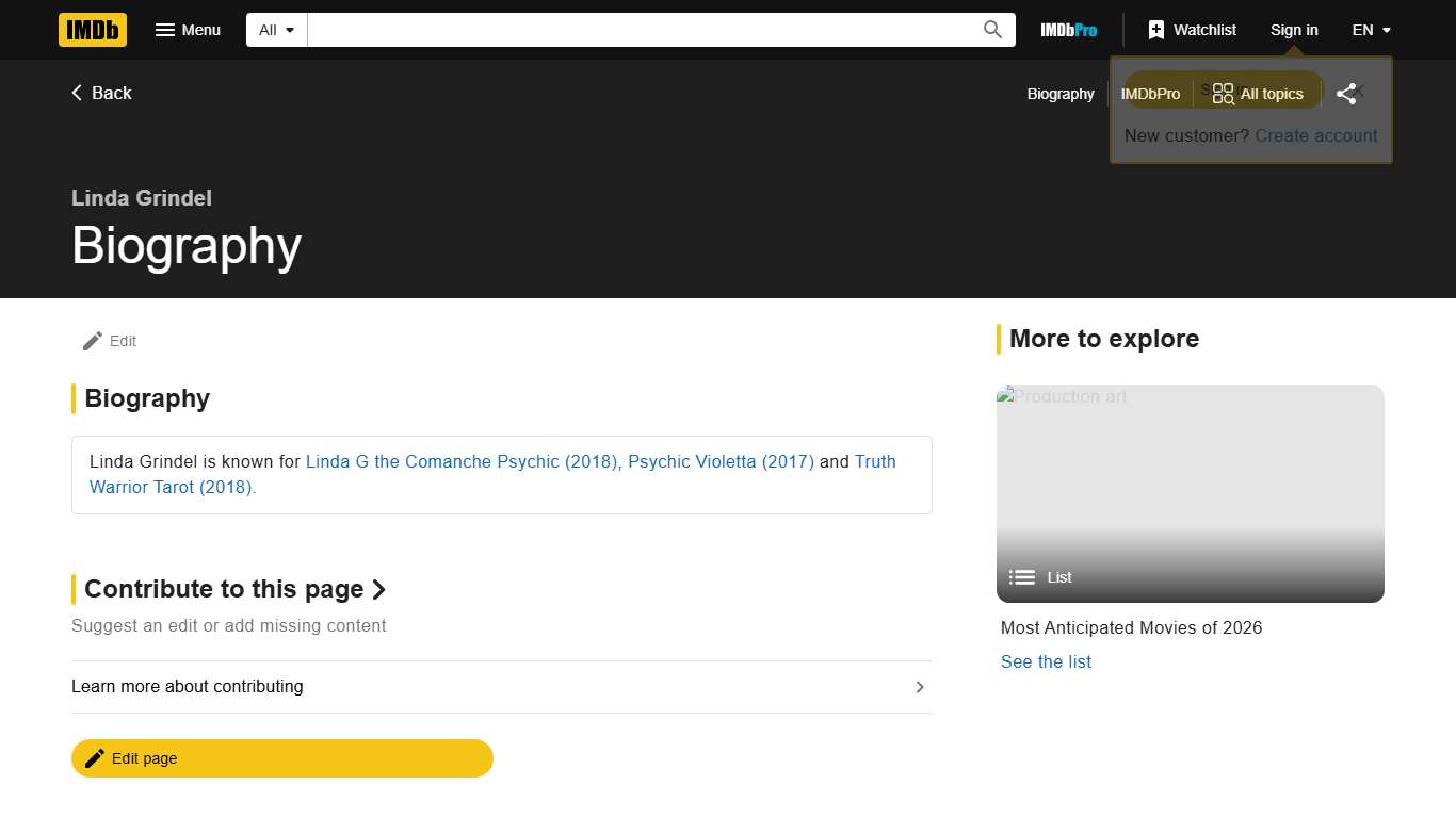 Linda Grindel - Biography - IMDb
